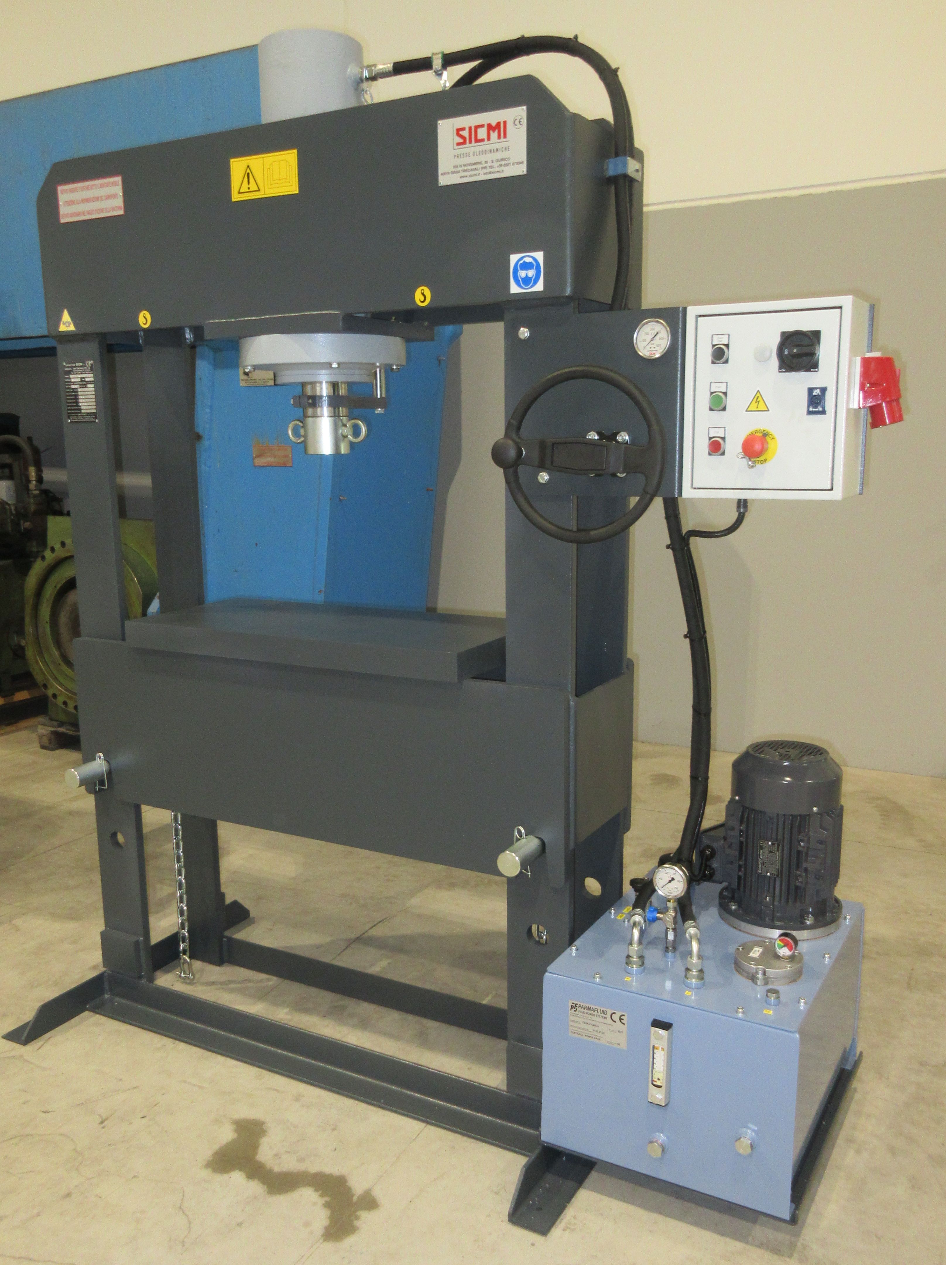 Prensa de taller hidráulica para mecanizado de alta precisión